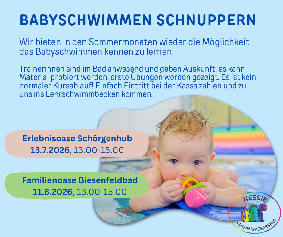 Babyschwimmen Schnuppern